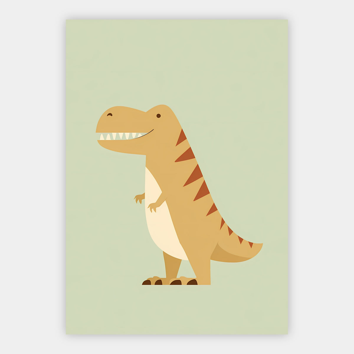 Kleiner T-Rex in Grün Poster – Freisteller