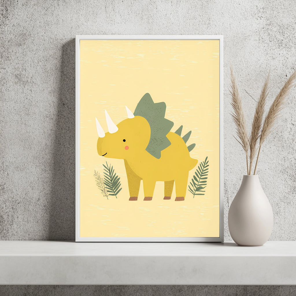 Gelber Stegosaurus Poster – Raumansicht 2