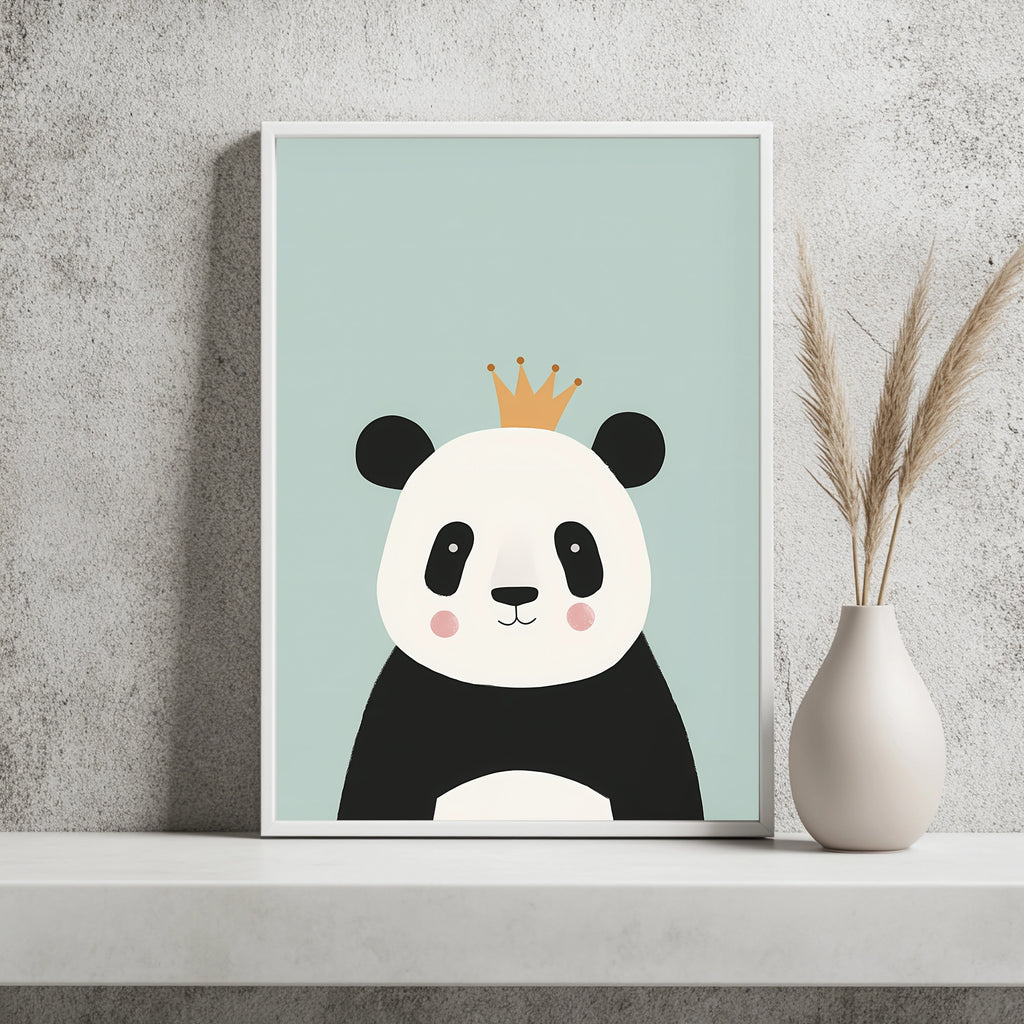 Panda mit Krone Poster – Raumansicht 2