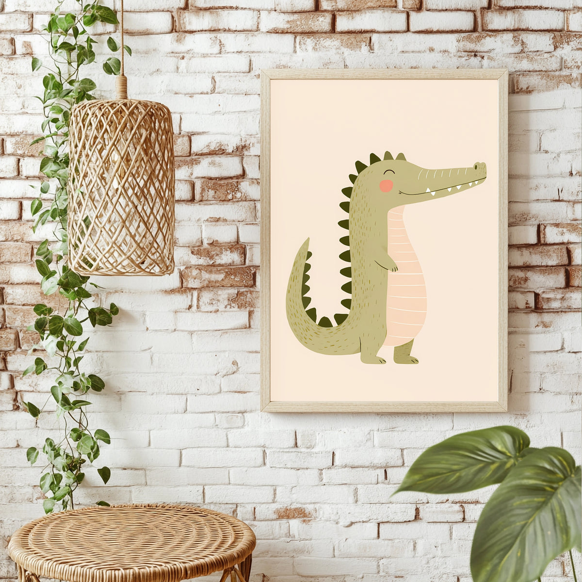 Freundliches Krokodil Poster – Raumansicht 1