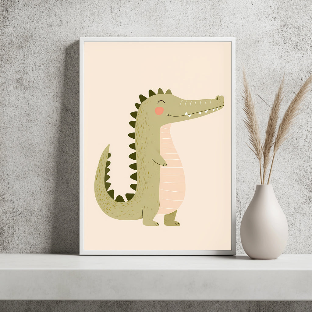 Freundliches Krokodil Poster – Raumansicht 2
