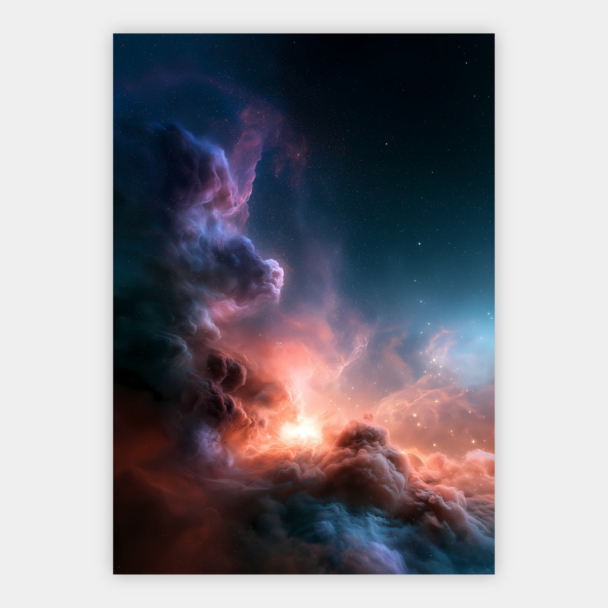 Kosmischer Nebel Poster – Freisteller