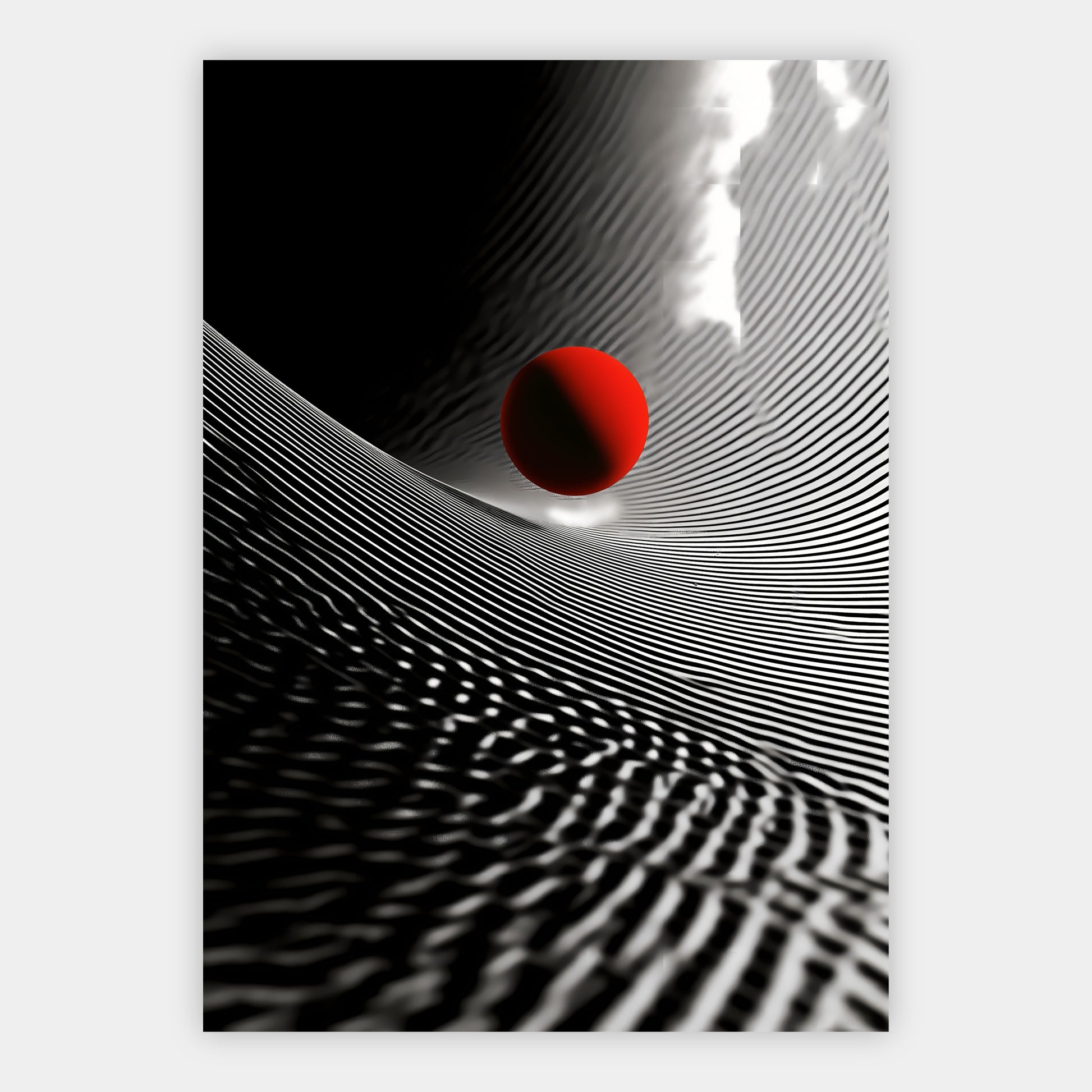 Rote Kugel Poster – Freisteller