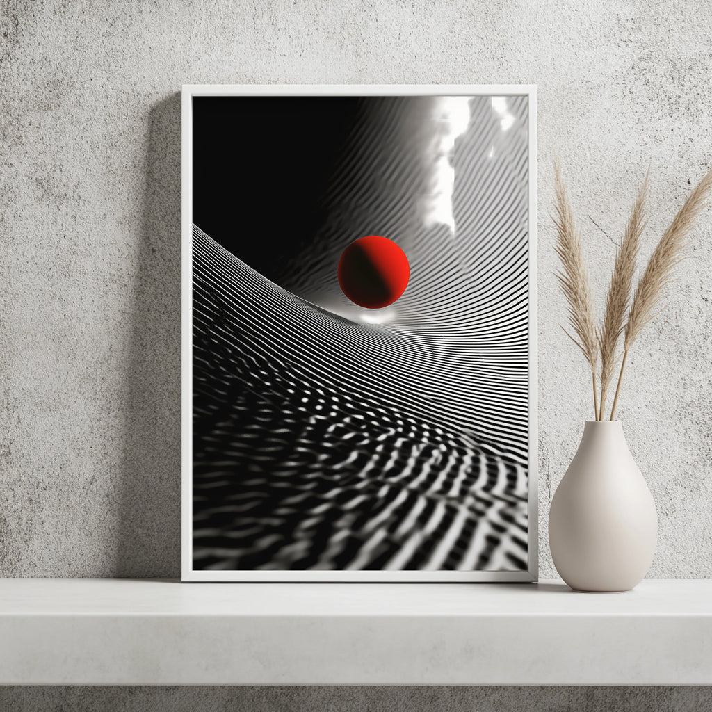 Rote Kugel Poster – Raumansicht 2