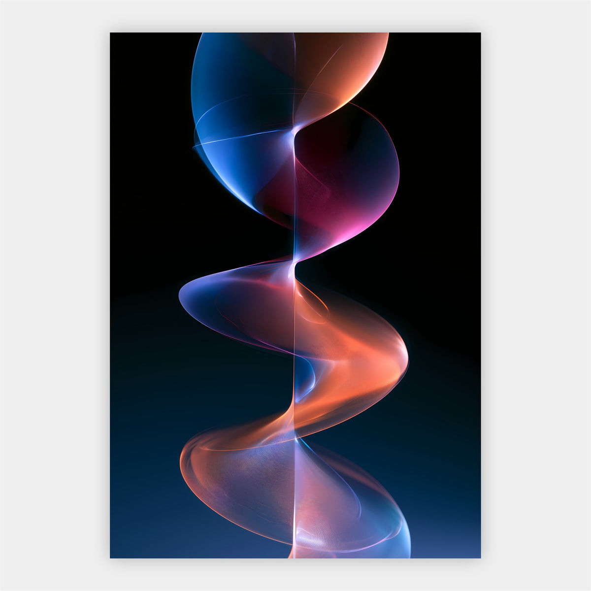 Leuchtendes Farbband Poster – Freisteller