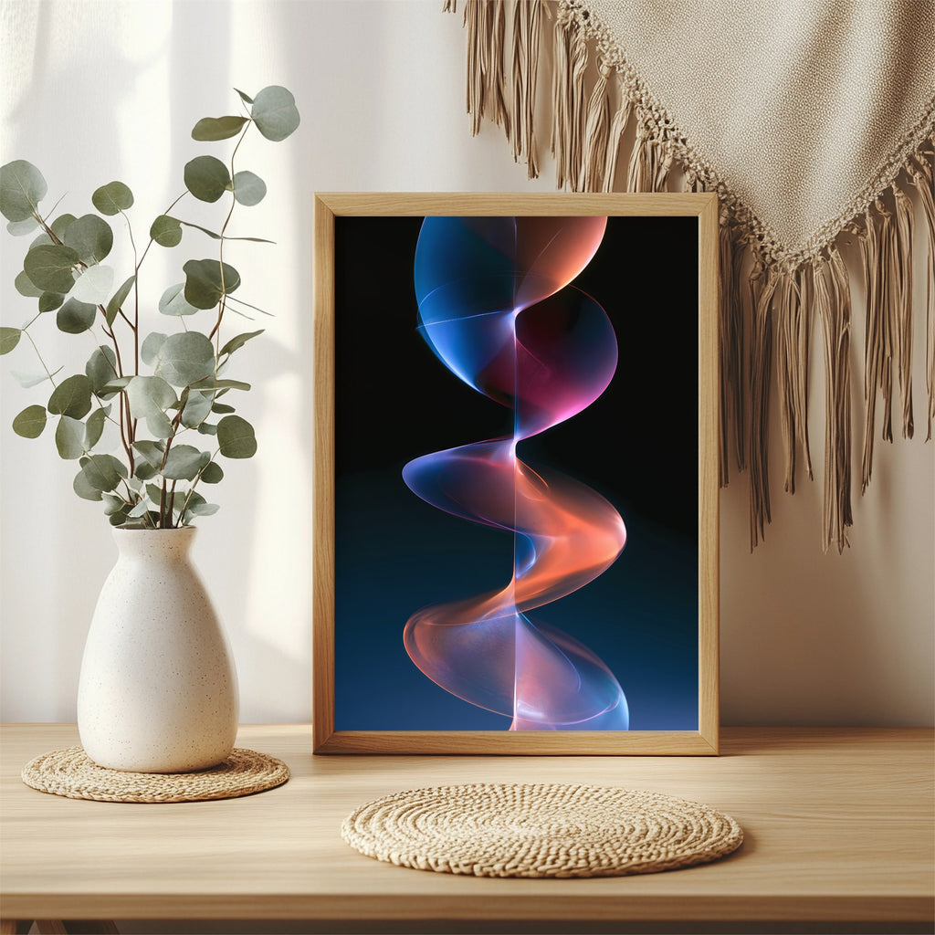 Leuchtendes Farbband Poster – Raumansicht 3