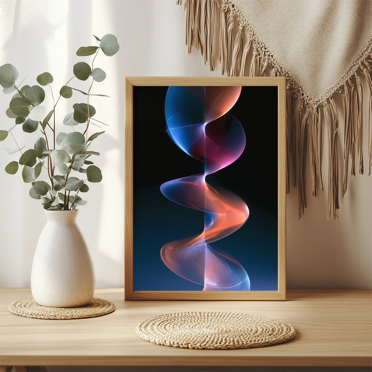 Leuchtendes Farbband Poster – Raumansicht 3