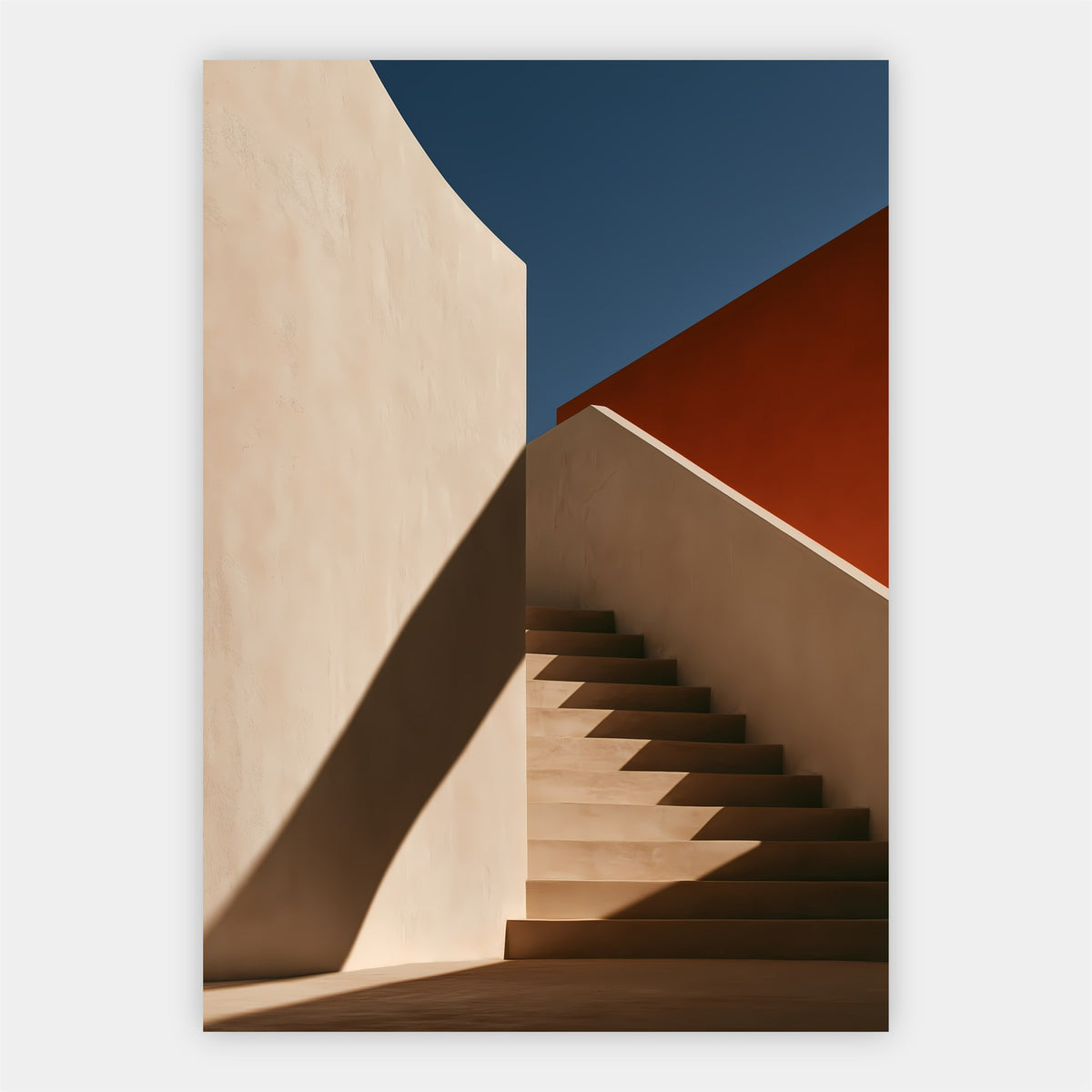 Geometrische Treppe Poster – Freisteller