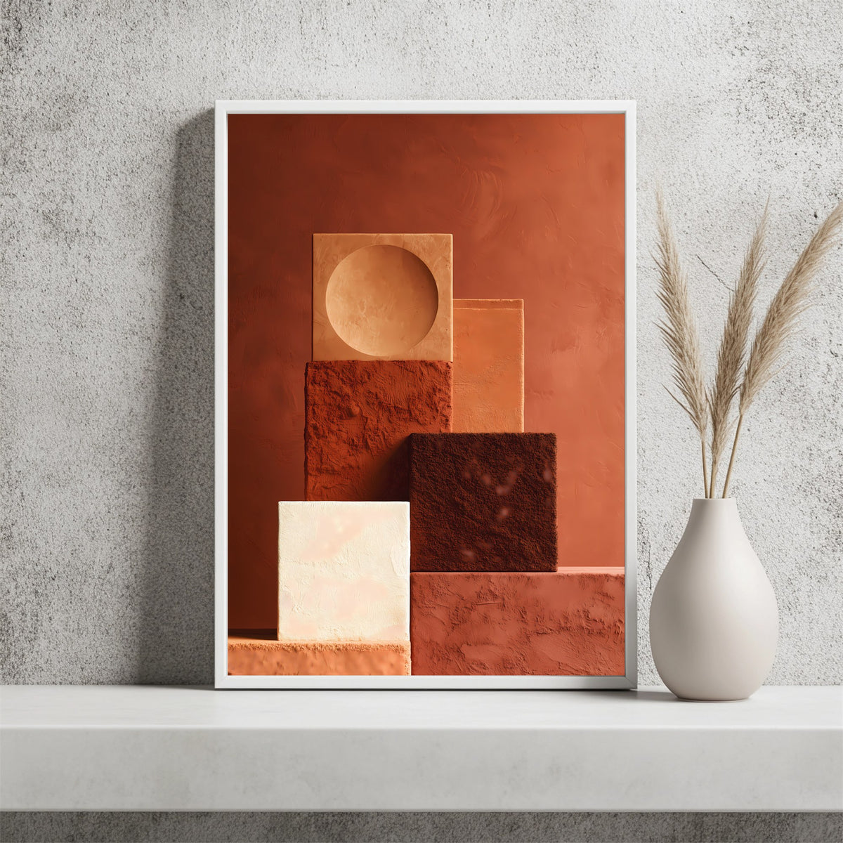 Geometrische Flächen Poster – Raumansicht 2