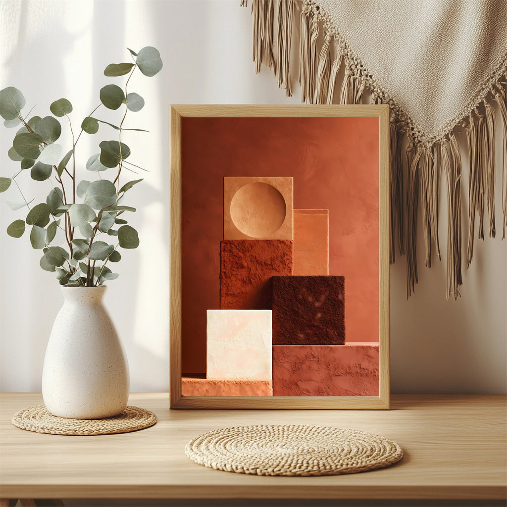Geometrische Flächen Poster – Raumansicht 3