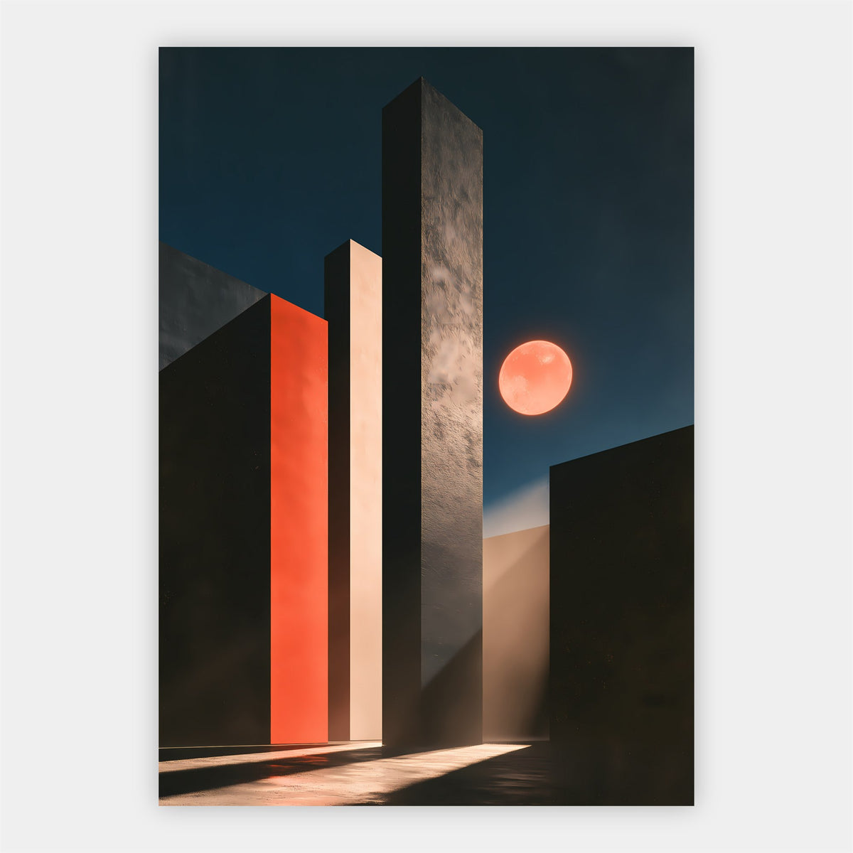 Geometrische Säulen Poster – Freisteller