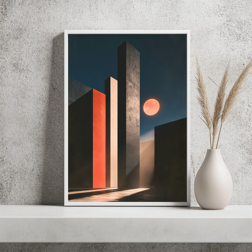 Geometrische Säulen Poster – Raumansicht 2