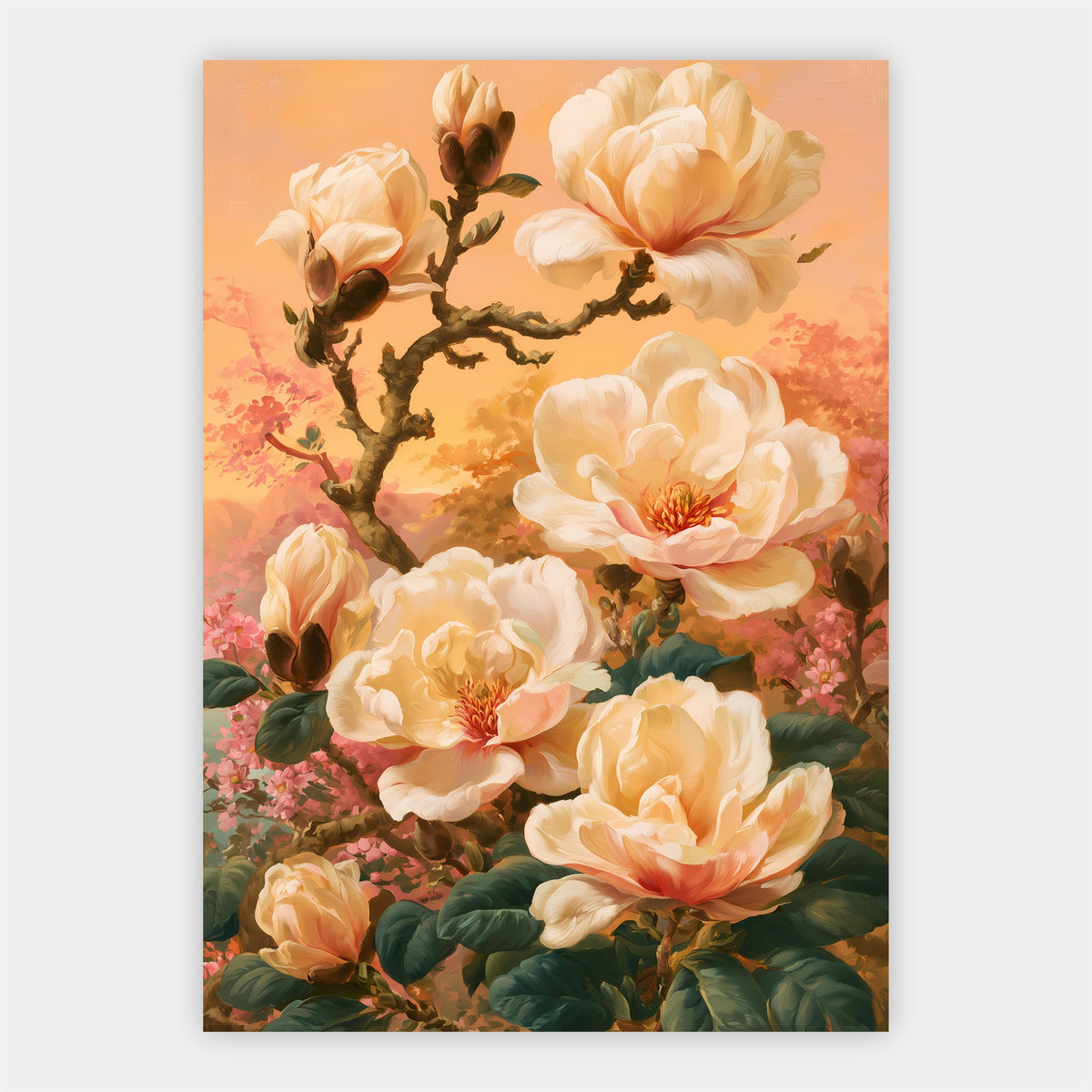 Magnolienzweig Poster – Freisteller