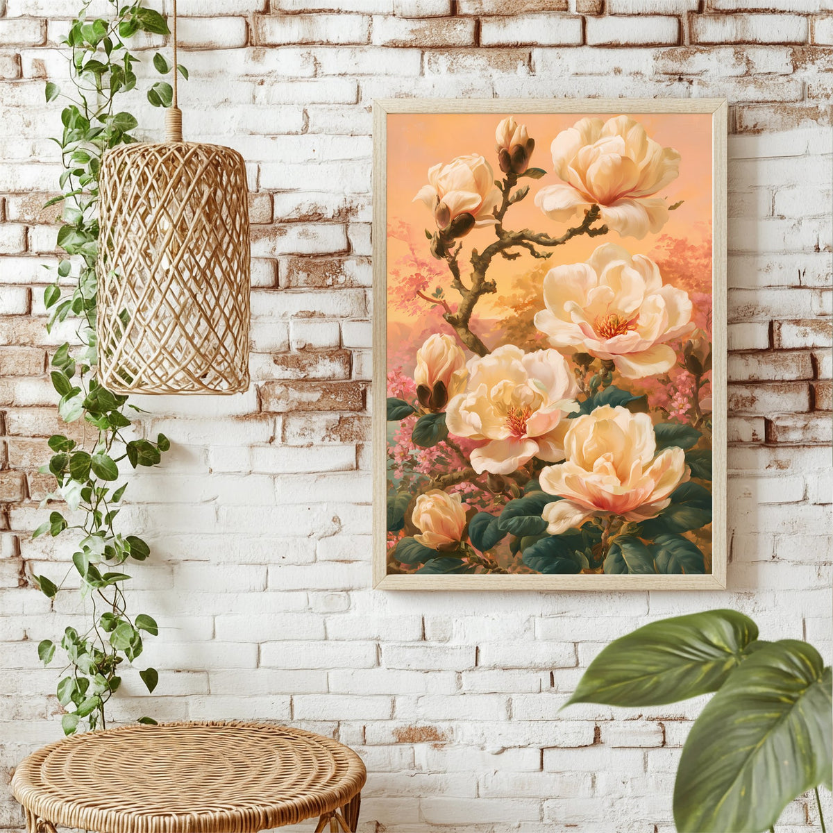 Magnolienzweig Poster – Raumansicht 1