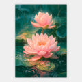 Rosa Lotusblüte Poster – Freisteller
