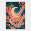 Blumenmond Poster – Freisteller