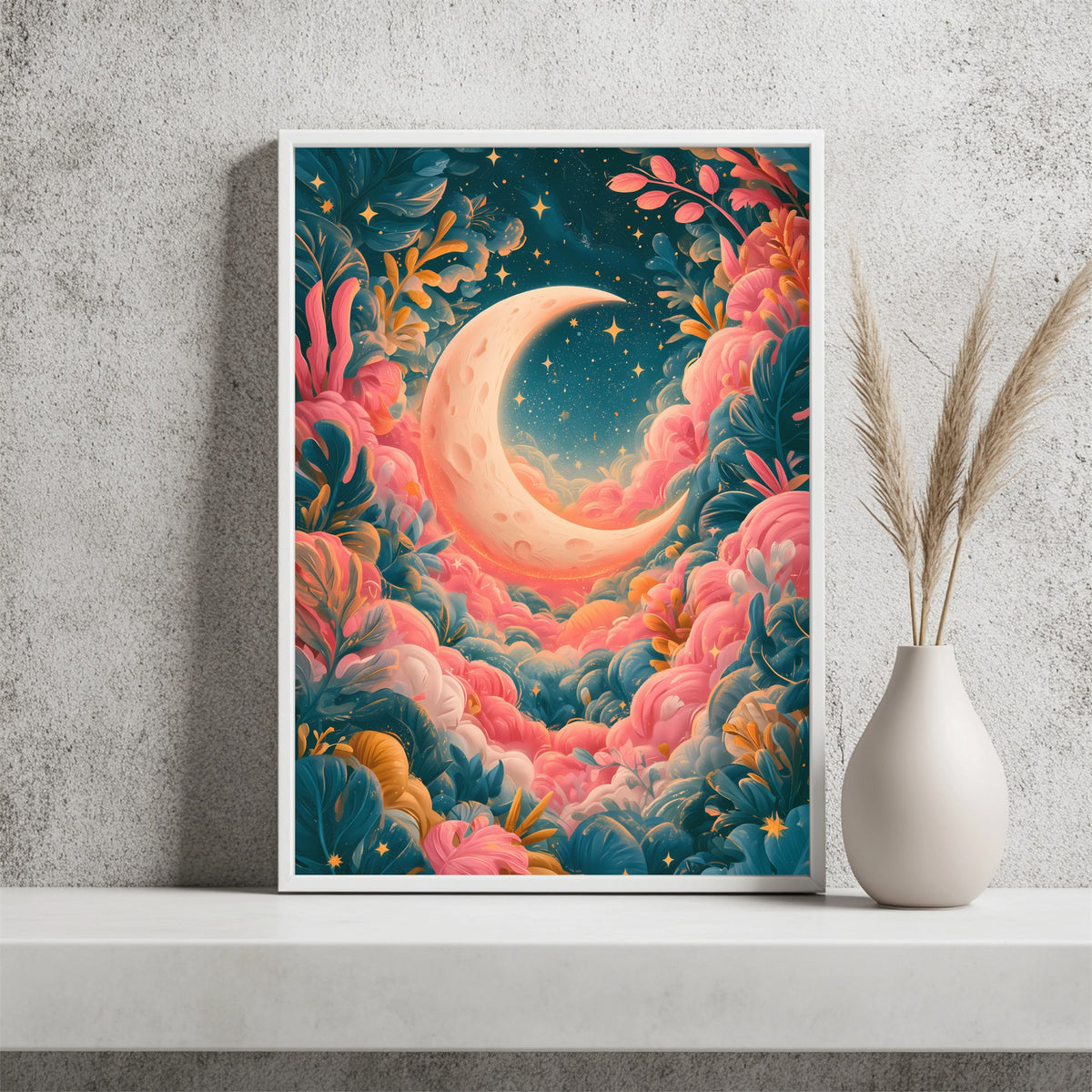 Blumenmond Poster – Raumansicht 2