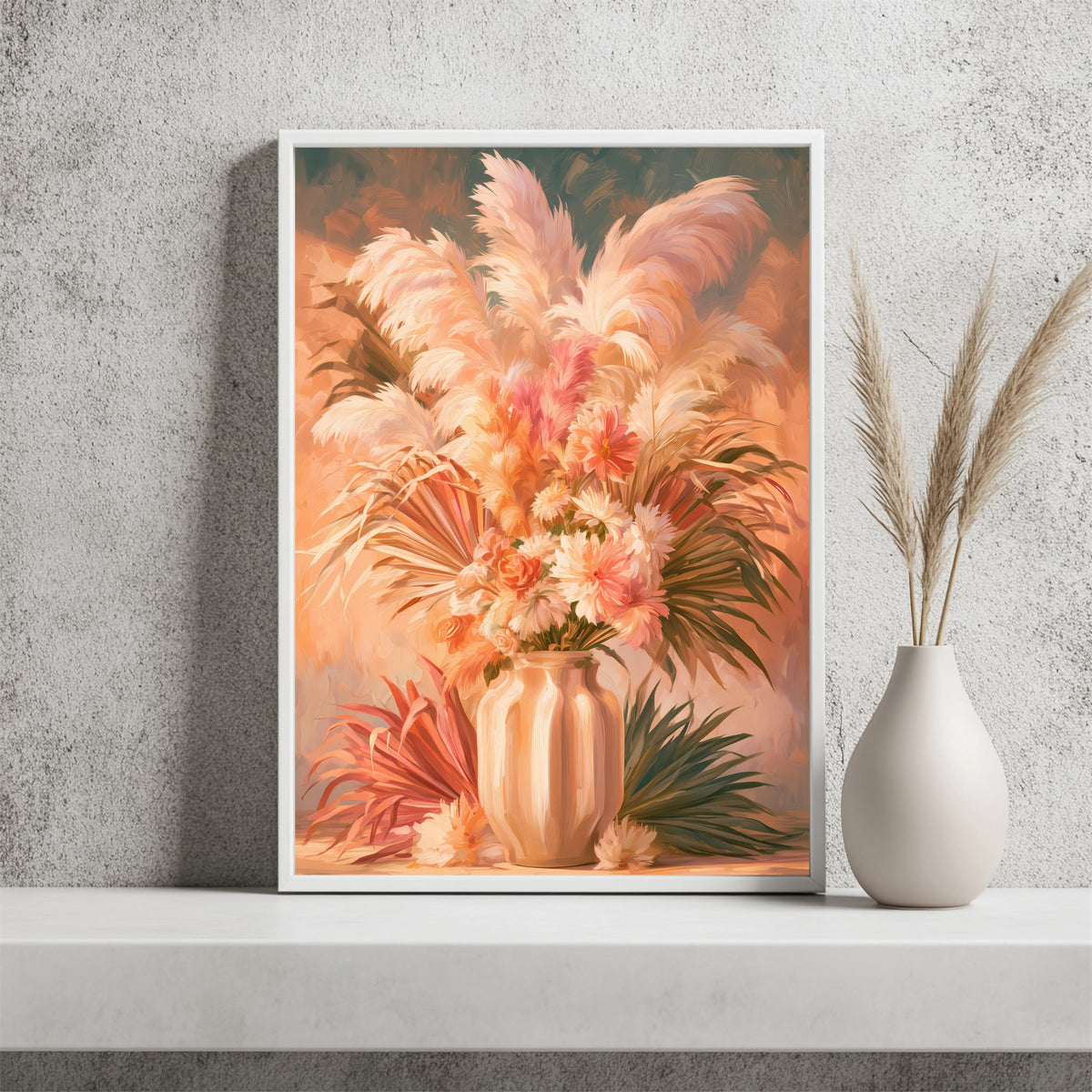 Pampasgras in Vase Poster – Raumansicht 2