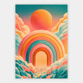 Regenbogen mit Sonne Poster – Freisteller