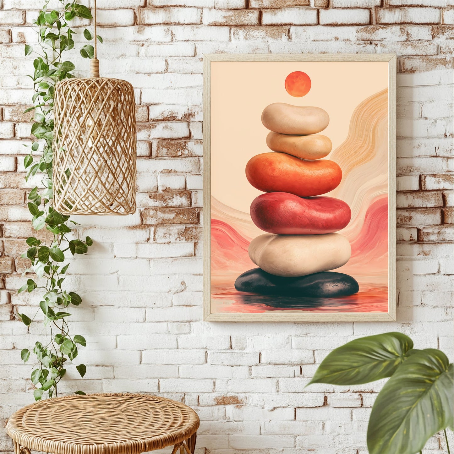 Balancierende Steine Poster – Raumansicht 1