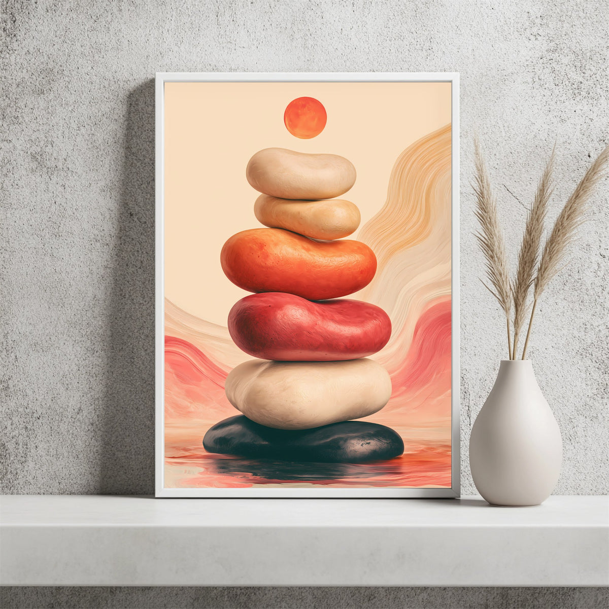 Balancierende Steine Poster – Raumansicht 2