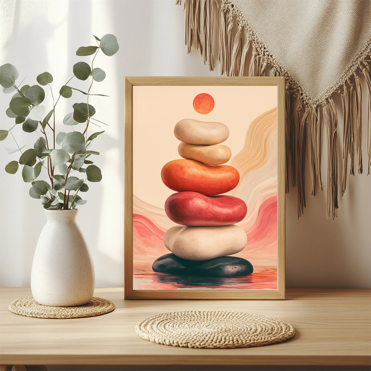 Balancierende Steine Poster – Raumansicht 3