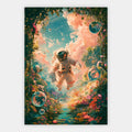 Astronaut im Garten Poster – Freisteller