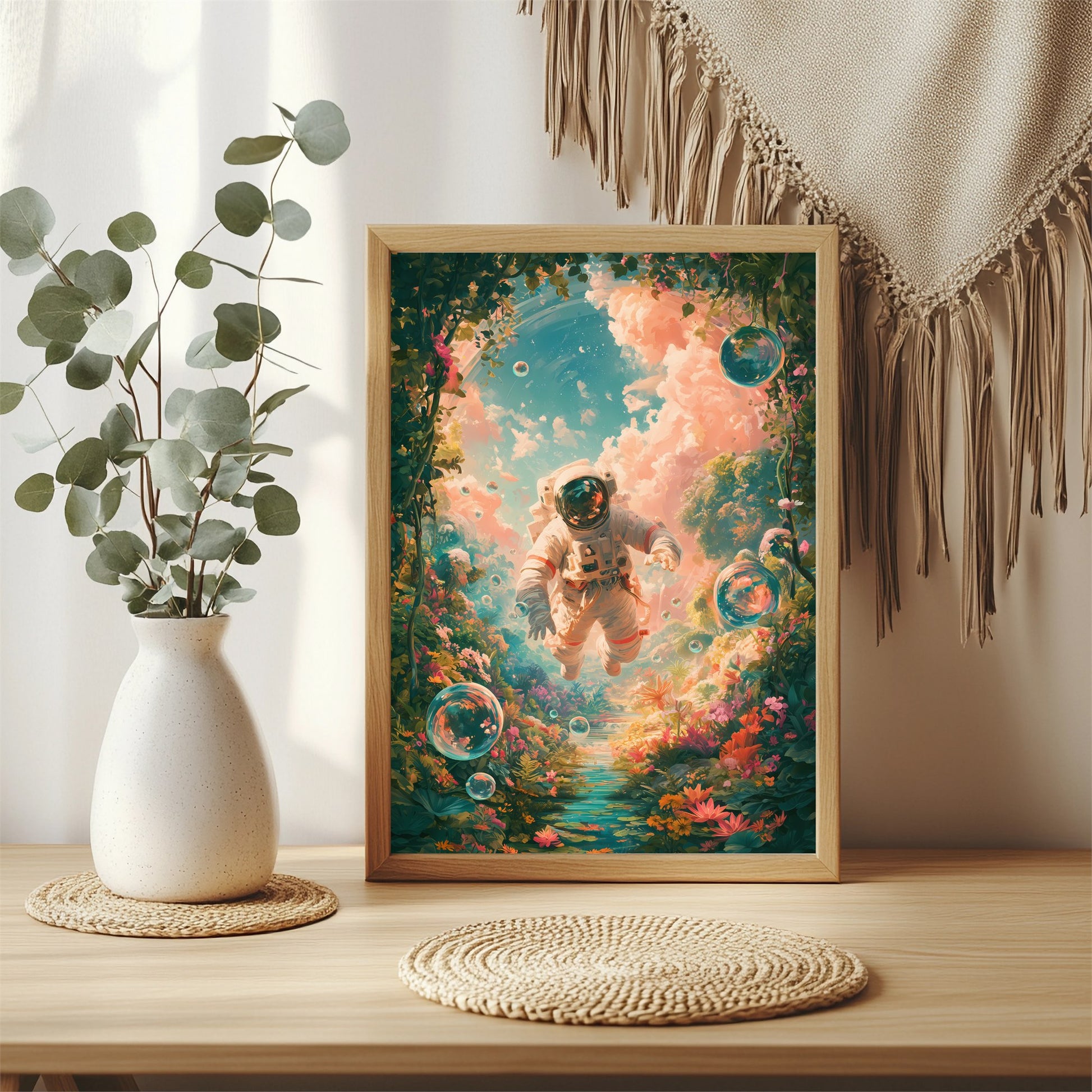 Astronaut im Garten Poster – Raumansicht 3