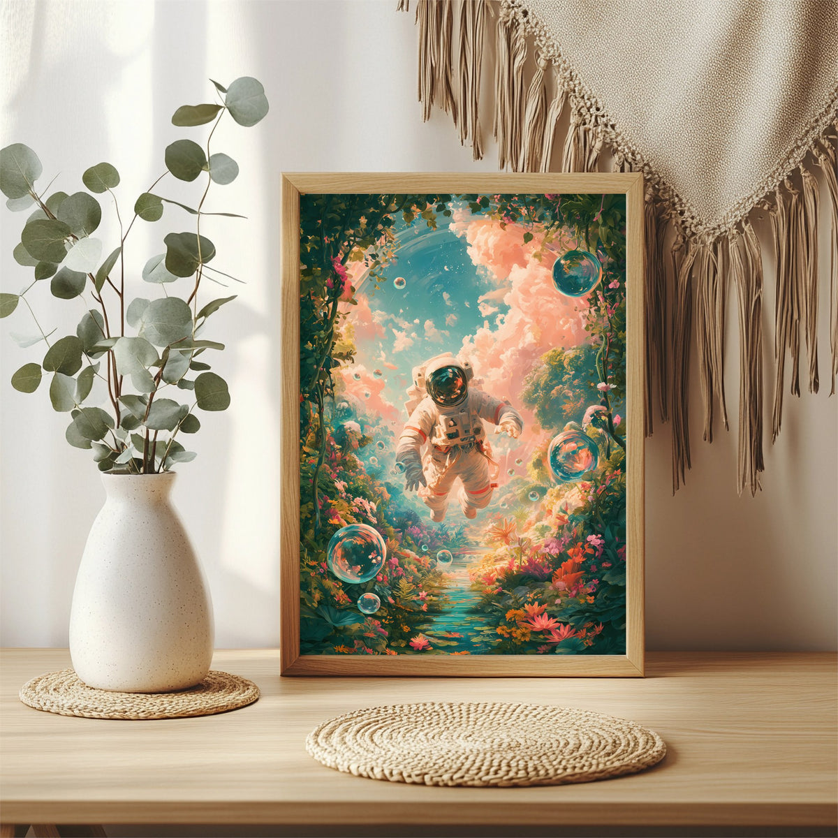 Astronaut im Garten Poster – Raumansicht 3