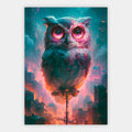 Neon Eule Poster – Freisteller