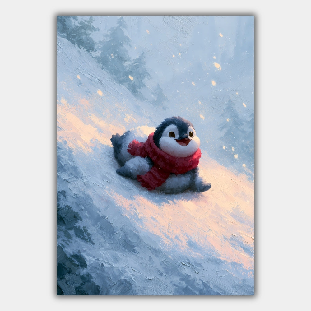 Baby Pinguin Winter Poster – Produktansicht 1
