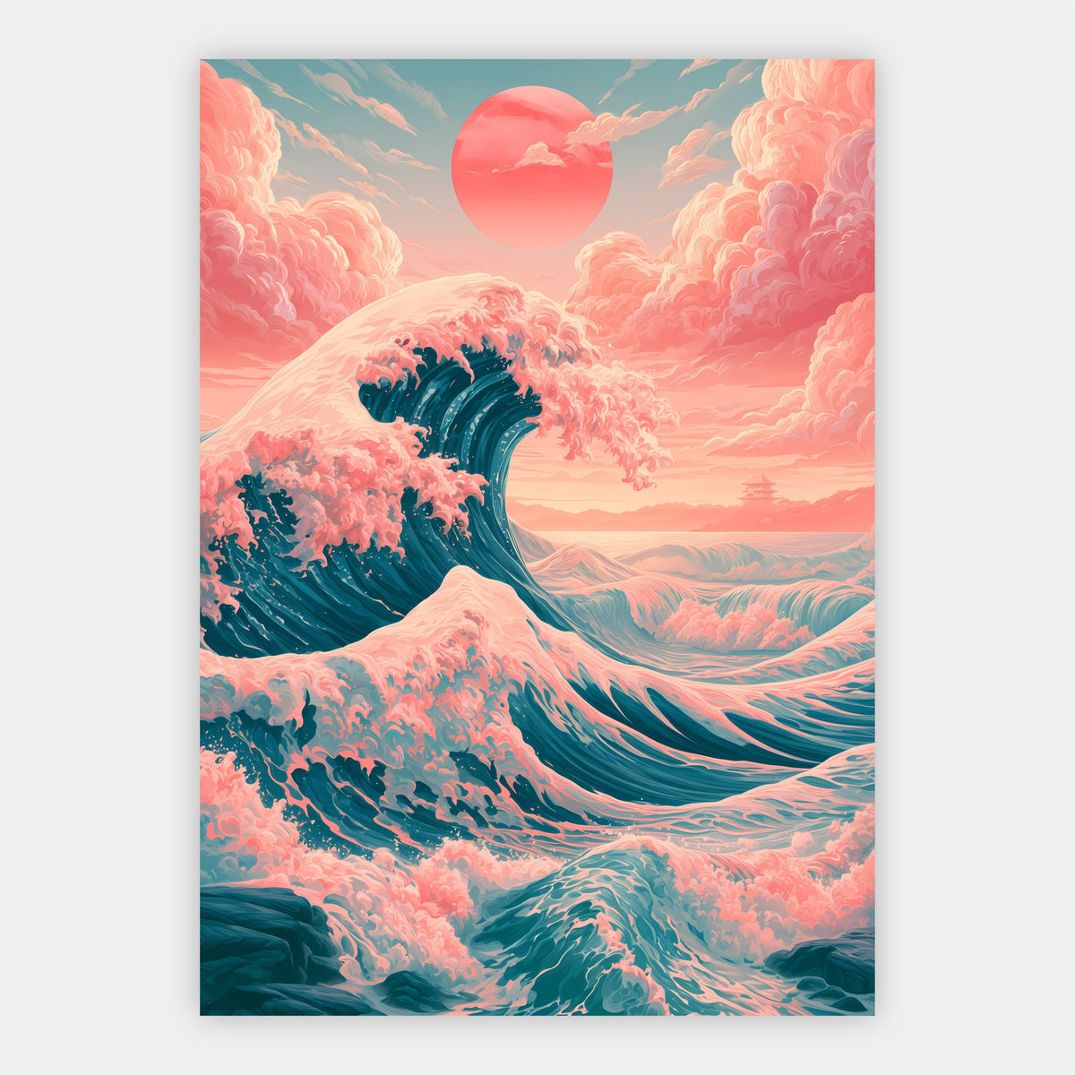 Japanische Welle Poster – Freisteller
