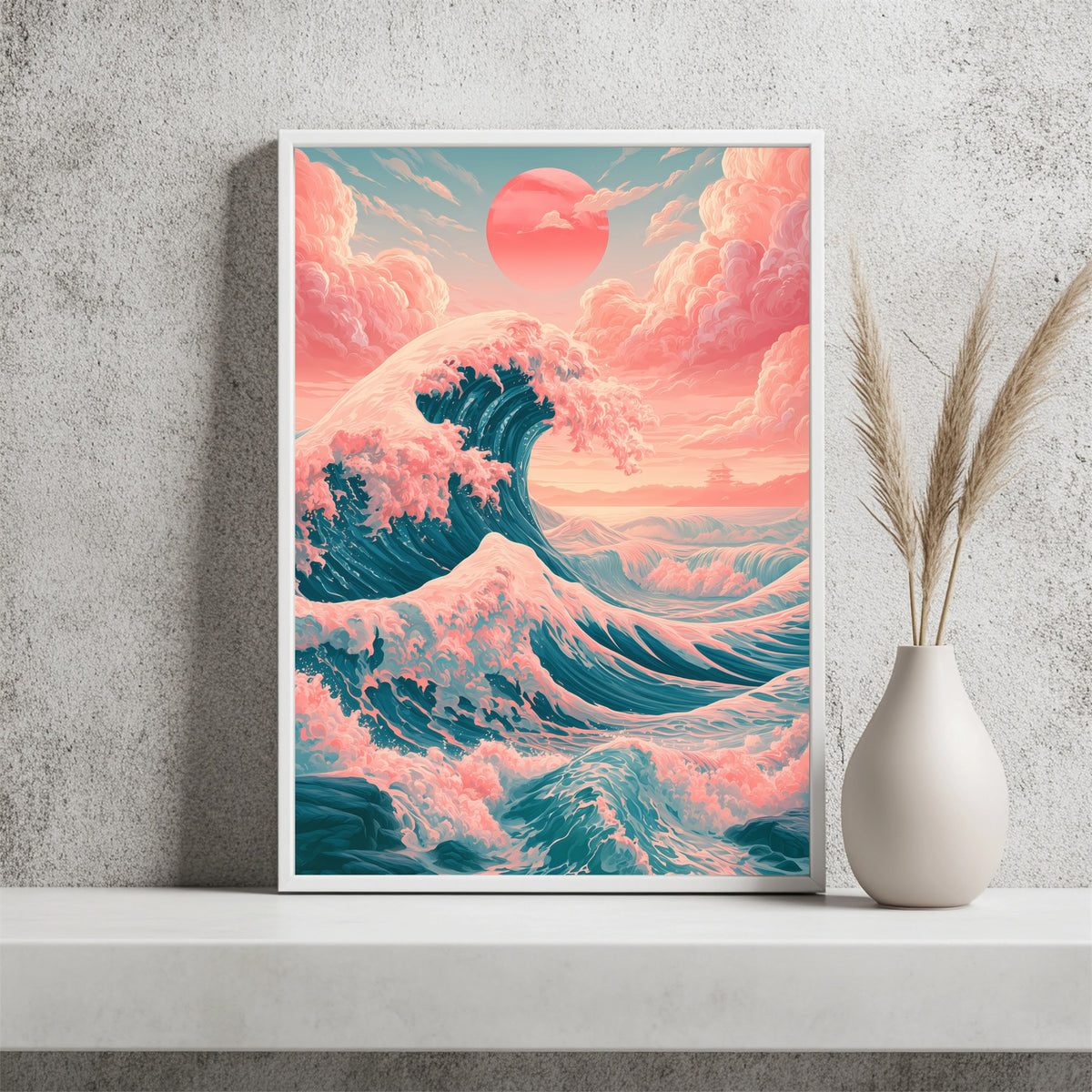 Japanische Welle Poster – Raumansicht 2