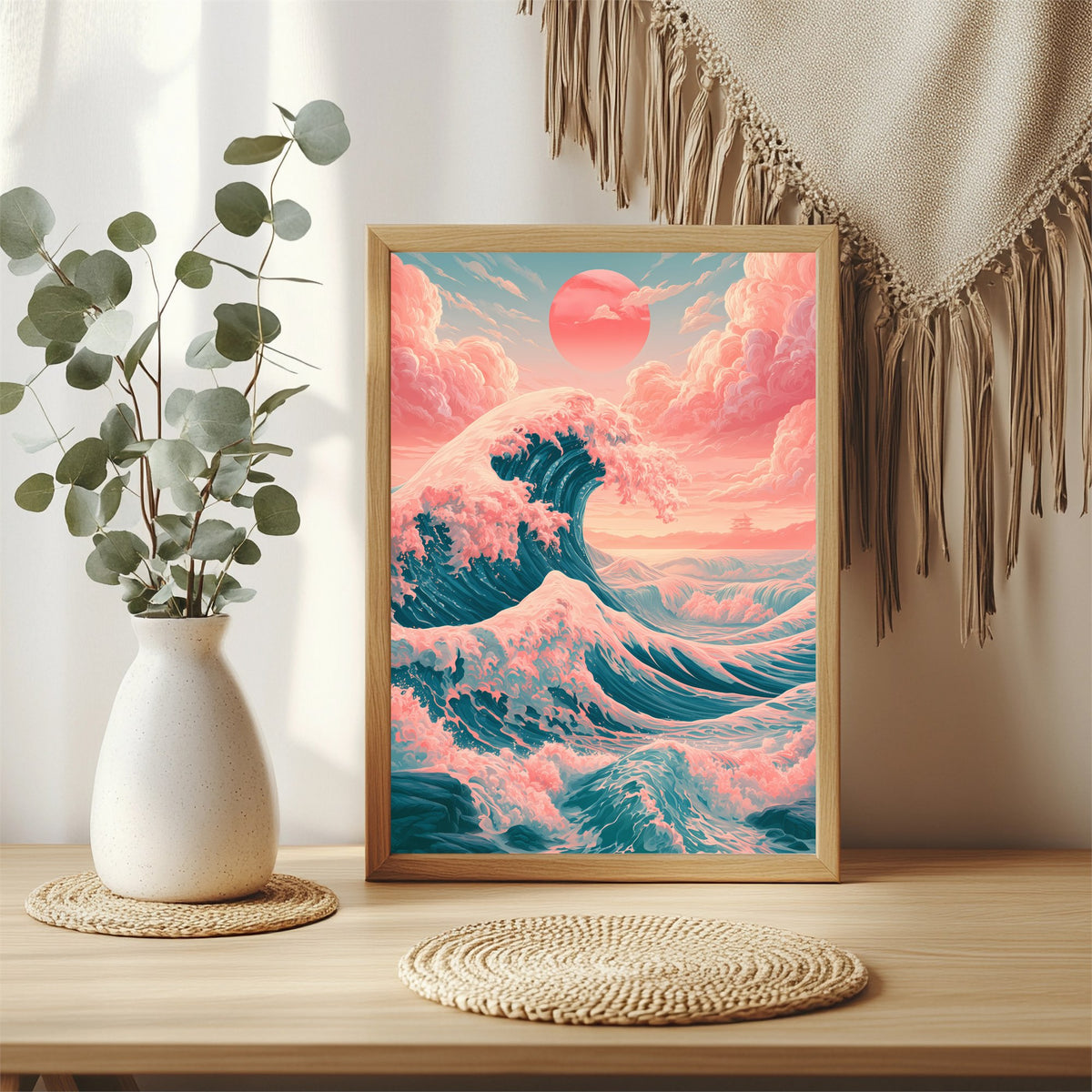 Japanische Welle Poster – Raumansicht 3