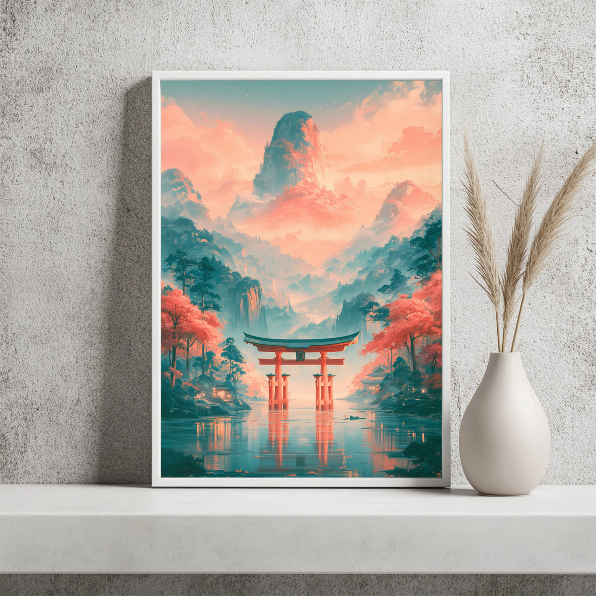 Torii Tor am See Poster – Raumansicht 2
