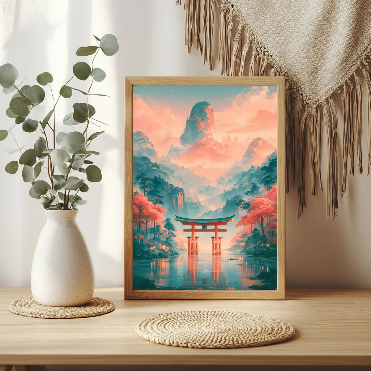 Torii Tor am See Poster – Raumansicht 3