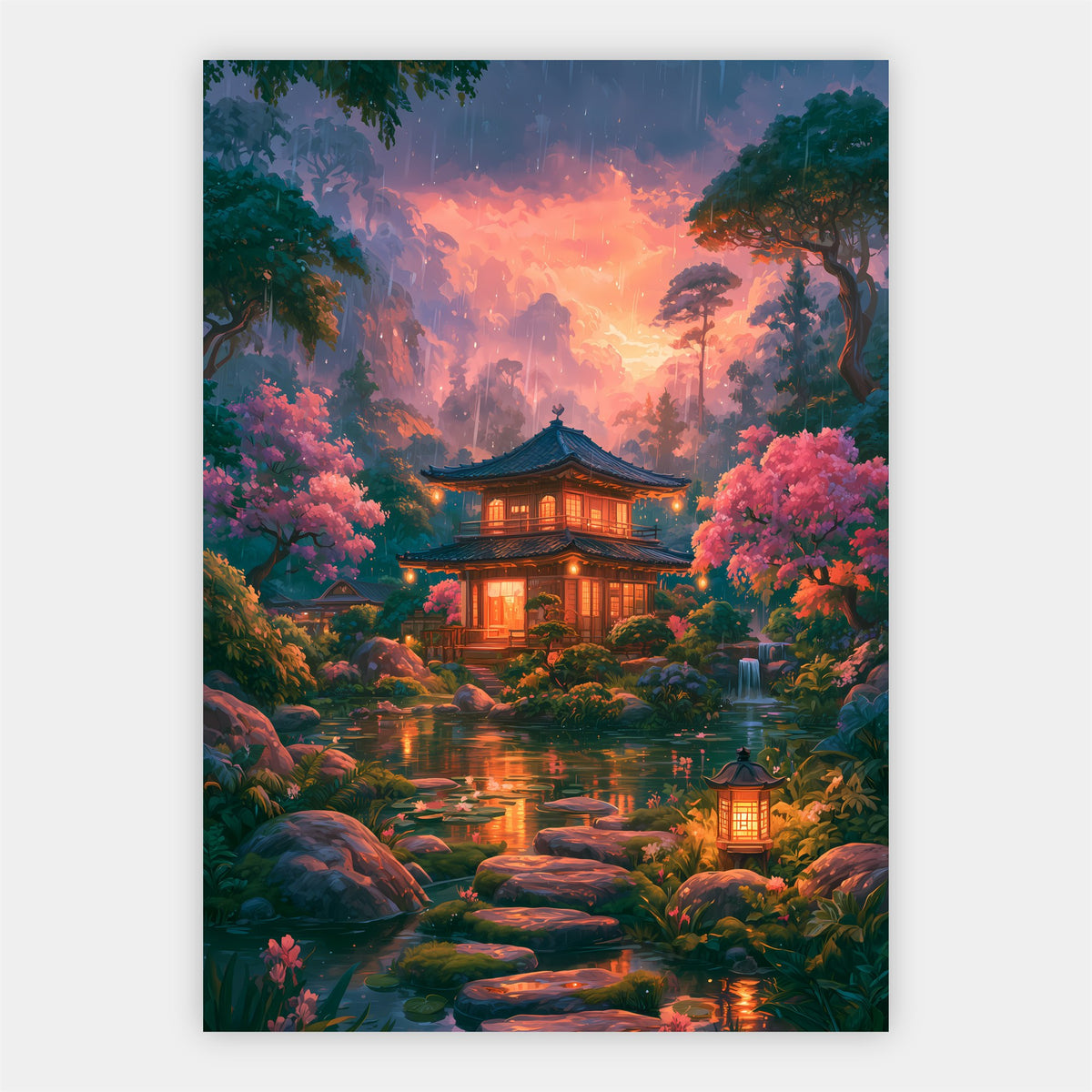 Japanischer Pavillon Poster – Freisteller
