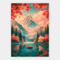 Fuji im Herbst Poster – Freisteller