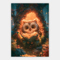 Lesende Eule Poster – Freisteller