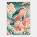 Wal zwischen Wolken Poster – Freisteller