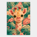 Lächelnde Giraffe Poster – Freisteller
