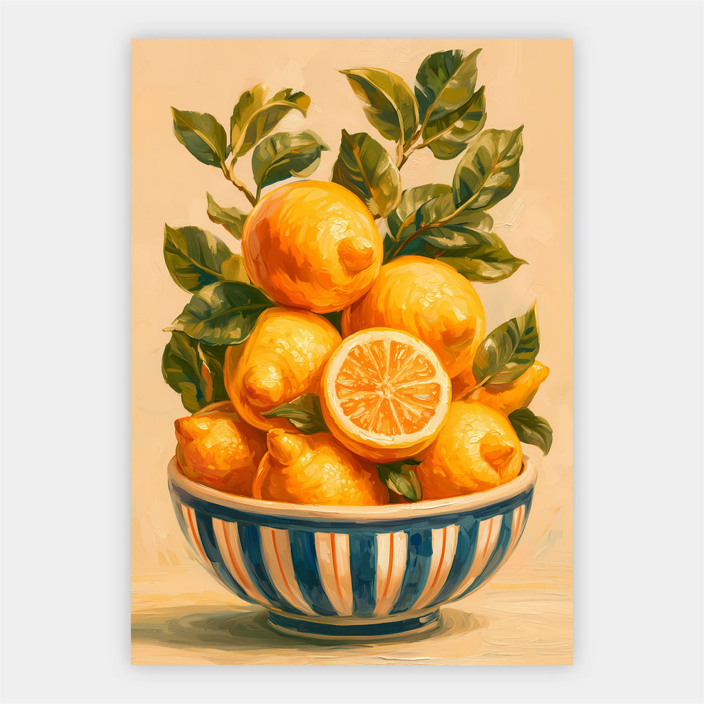 Schale mit Orangen Poster – Freisteller