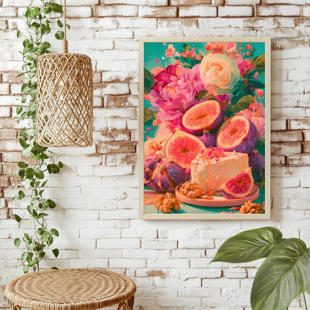 Feigen und Käse Poster – Raumansicht 1