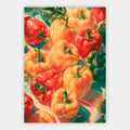 Bunte Paprika Poster – Freisteller