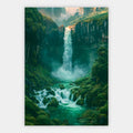 Moosiger Wasserfall Poster – Freisteller