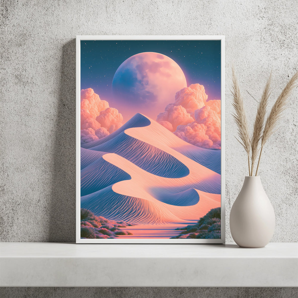 Rosa Wüstendünen Poster – Raumansicht 2
