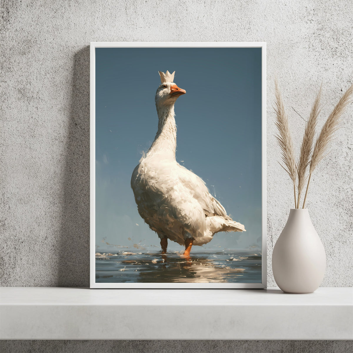 Gans mit kleiner Krone Poster – Raumansicht 2