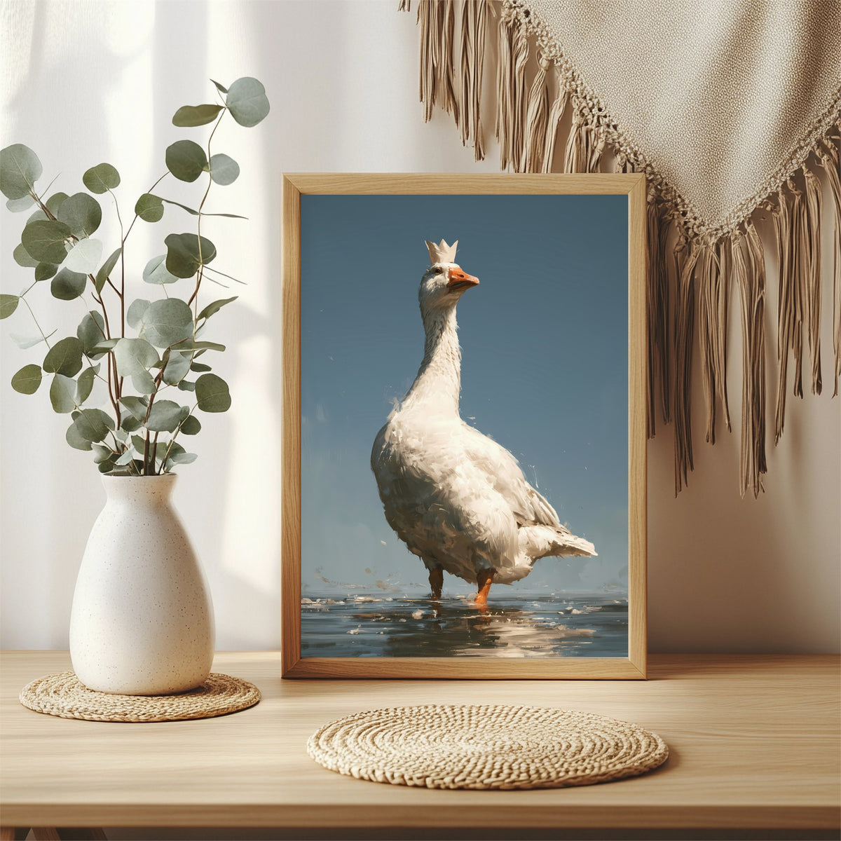 Gans mit kleiner Krone Poster – Raumansicht 3