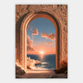 Steinbogen am Meer Poster – Freisteller