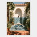 Mediterraner Innenhof Poster – Freisteller